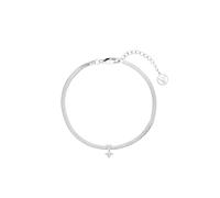 PAUL VALENTINE Bracelet pour femme en acier inoxydable - Pendentif en oxyde de zirconium, Acier inoxydable, Zircon cubique