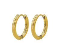 PAUL VALENTINE Hoops - Créoles en différentes couleurs en matériaux de qualité supérieure en or, argent ou or rose avec pierres de zircone ou clean - Boucles d'oreilles modernes