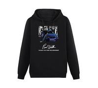 Paul Walker 1973 2013 Thank You for The Memories Signature Black Hoodie Unisex Men's Graphic Sweatshirt XL