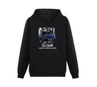 Paul Walker 1973 2013 Thank You for The Memories Signature Sweatershirt Men Cute Graphic Tops Funny Hoodie Black XL