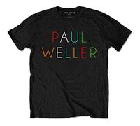 Paul Weller - T-Shirt # XL Unisex Black # Multicolour Logo [Import]