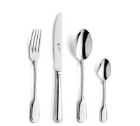 Paul Wirths AUGSBURGER FADEN 9800 Set de couverts pour 6 personnes, en acier inoxydable, poli et passe au lave-vaisselle, couverts avec range-couverts, couverts de table 24 pièces
