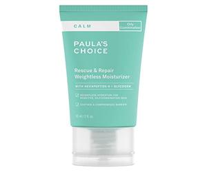 Paula's Choice CALM Light Soothing Repairing Night Cream - Visibly reinforces & Targets Wrinkles - For Sensitive Skin - Confluent Polypore - Combination to Oily Skin - 60 ml