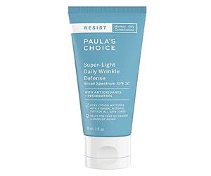 Paula's Choice RESIST Anti-Âge Crème de Jour SPF 30 - Crème Solaire Visage - Anti Rides & Taches Brunes - Matifie la Peau - avec Antioxidants & Vitamin E - Peaux Mixtes à Grasses - 60 ml