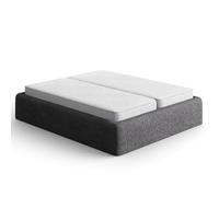 Paulato - Cache-Sommier 2 Places 130-180 cm - Housse de Sommier Extensible Microfibre Bi-élastique Anti-Griffes, Lavable en Machine, Lit 140x190 et 160x200, Oeko-TEX, Made in Italy - Anthracite