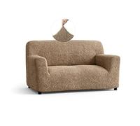 PAULATO - Housse de canapé 2 Places en Microfibre, Tissu bi-élastique Anti-Rayures Lavable en Machine, Technologie WavyTech et Certification Oeko-TEX - Made in Italy - Cappuccino