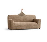 PAULATO - Housse de canapé 3 Places en Microfibre, Tissu bi-élastique Anti-Rayures Lavable en Machine, Technologie WavyTech et Certification Oeko-TEX - Made in Italy - Cappuccino