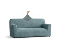 PAULATO - Housse de canapé 3 Places en Microfibre, Tissu bi-élastique Anti-Rayures Lavable en Machine, Technologie WavyTech et Certification Oeko-TEX - Made in Italy - Anis