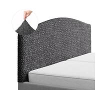 Paulato - Housse de Tête de Lit King 180-220 cm - Couvre Tête de Lit Microfibre Bi-élastique Anti-Griffes, Lavable en Machine, Lit 180x200 et 200x200, Oeko-TEX, Made in Italy - Anthracite