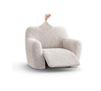PAULATO - Housse Fauteuil 1 Place Reclinable Microfibre à Motifs, Anti-Rayures Lavable en Machine, Certifié Oeko-TEX, Made in Italy - Collection Venezia Naturelle