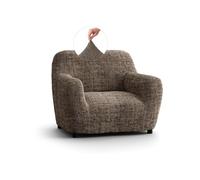 PAULATO - Housse Fauteuil biélastique en Microfibre, Résistante aux Rayures Lavable en Machine, Brevetée WavyTech et Certification Oeko-TEX - Made in Italy - Collection Vittoria Marron