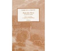 Paule dite marie Une femme cachée - Marie de La Trinité - Arfuyen - broché - Etude