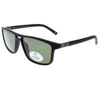 Paule & Knopf Lunettes de soleil Montana Eyewear MP3 élégantes avec verres polarisants et double pont moderne noir mat, noir mat, Taille unique