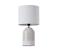 Pauleen 480.22 48022 Sandy Glow Max. 20W Luminaire à Poser E14 Lampe de Chevet Beige Blanc 230V céramique/Tissu sans Ampoule