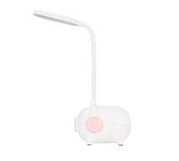 Pauleen 480.27 48027 Sweet Little Pig Bureau Chevet LED Lampe pour Chambre d'enfant Cochon gradable, avec Batterie et USB, Matière Plastique, 2 W, White/Pink