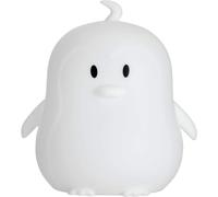 Pauleen 48042 Night Penguin Veilleuse Pingouin Pr Batterie Led Lampe Chambre D'enfant Avec Changement Couleur, En Silicone Sans Bpa, Blanc[Vei9271264]