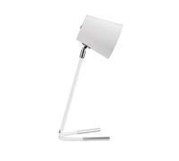 Pauleen 48097 True Ally Lampe Max 20W E14 Bureau Blanc/Argent Luminaire à Poser 230 V Métal