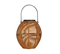 Pauleen 481.69 48169 Sunshine Crush Lanterne Balcon ou Jardin Café Éclairage extérieur en Plastique rotin Solaire 3000 K, Polyrotin