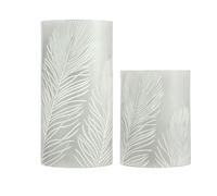 Pauleen 48117 Cosy Feather Candle bougie de cire avec pile avec minuterie de 6 heures Bougies LED kit de 2