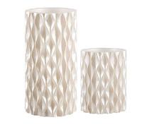 Pauleen 48119 Cosy Pearl Candle Cire avec Pile avec minuterie de 6 Heures Bougies LED kit de 2, 0.4 W