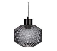 Pauleen 48125 Gleaming Smoke luminaire Max 25W E27 suspensions Style Cristal Verre fumé/Noir 230 V, Pendant Light