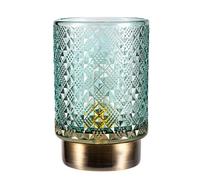 Pauleen 48131 Modern Glamour Lampe Mobile Poser minuterie 6h Pile luminaire câble Turquoise Verre/Métal, 0.4 W