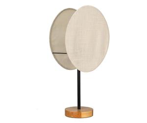 Pauleen 48297 lampe à poser Boho Darling E27 max. 20W Beige, Métal, tissu, Table de chevet bois