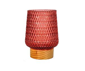 Pauleen 48307 LED Mobile luminaire à poser Rose Glamour minuterie pile rose dépoli Lampe à poser