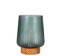 Pauleen Lampe À Poser Pretty Glamour E27 40lm 2700k Pile Min Ver/Bois Turq.