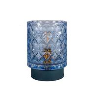 Pauleen 48313 LED Mobile Chic Glamour minuterie Pile Ice Blue Lampe à Poser, Verre, 0.4 W, Bleu Glace