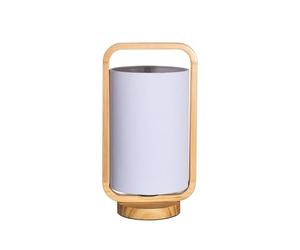 Pauleen 48317 Woody Charm E27 Max. 20W Naturel, Lampe à Poser pour l’intérieur, Bois, Blanc