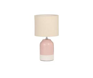 Pauleen 48323 Lampe à poser Sandy Glow E14 max. 20W Crème, Rose tissu, céramique