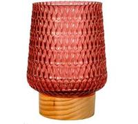 Pauleen 48307 LED Mobile luminaire Glamour minuterie Pile Rose dépoli Lampe à Poser, Verre, 0.8 W