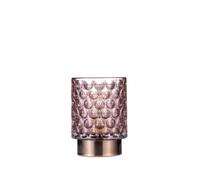 Pauleen Lampe À Poser Bright Glamour E14 15lm Pile Min Mt/Verre Taupe/Laiton