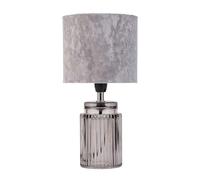 Pauleen Lampe À Poser Classy Velvet Max20w E14 Satin/Ver Gris/Ver Fumé 230v