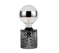 Pauleen Lampe À Poser Crystal Smoke Max20w E27 Verre Fumé 230v