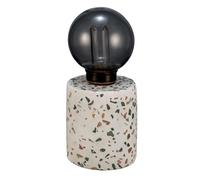 Pauleen Lampe À Poser Elegant Flare 3lm 2500k Pile Min Béton/Ver Terrazzo