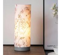 Pauleen Lampe À Poser Flowery Romance Max20w E14 Tissu/Métal Beige/Gris 230v