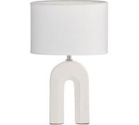 Pauleen 48320 Luminaire de table Glow of Purity E14 max. 20 W Blanc Tissu beige Céramique Lampe de chevet