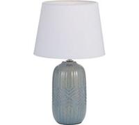 Pauleen 48321 Poser Glowing Hug E14 Max. 20W, Gris Tissu, céramique Lampe de Chevet, Blanc, Bleu poudré