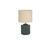 Pauleen Lampe À Poser Glowing Midnight Max20w E14 Tissu/Céramiq Beige/Vert 230v