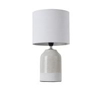 Pauleen Lampe à poser Sandy Glow E14 Max 20W Tissu/Céramique Blanc/Beige 230V