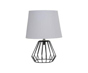Pauleen Lampe à poser Paulmann 48322 Shiny Diamond E27 max. 20 W Gris clair, noir mat Tissu, aluminium Lampe de chevet