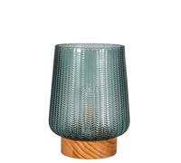 Pauleen 48308 LED Mobile Lampe Pretty Glamour minuterie Pile Turquoise Luminaire à Poser, Verre, 0.8 W