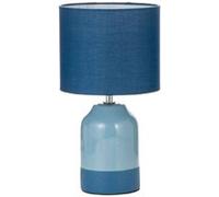 Pauleen Lampe À Poser Sandy Glow Max20w E14 H33cm Tissu/Céramiq Beige/Bleu 230v