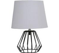 Pauleen Lampe à poser Shiny Diamond E27 max. 20W Gris clair#Noir mat G