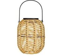 Pauleen 48168 Lanterne balcons ou Jardins Sunshine Treasure, Beige, éclairage extérieur, Plastique, rotin, Solaire 3000K, Polyrattan, 0.06 W