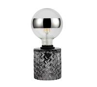 Paulmann Lampe à poser Crystal Smoke Verre fumé E27 Max 20W 230V
