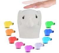 Pauleen 48234 Night Elephant Veilleuse pour Enfants avec Batterie LED à Changement de Couleur en Silicone sans BPA