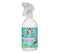 Paulette - Désinfectant Assainissant Animaux - Multi-Surfaces - 99,4% Naturel, Certifié Ecocert - Fabriqué en France - Parfum Pin - Spray 500 ml